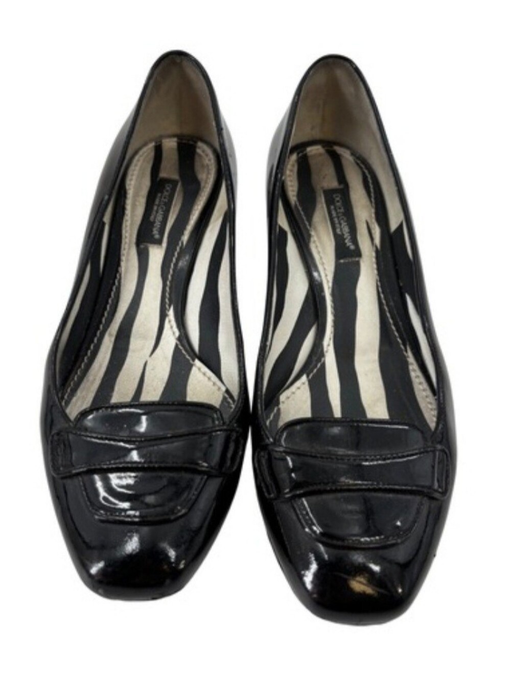 Dolce & Gabbana Decollete Vernice Loafer Flats - Picture 2 of 7